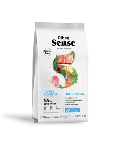 Pienso a domicilio 4 dibaq-sense-grain-free-salmon-y-pavo-cachorro